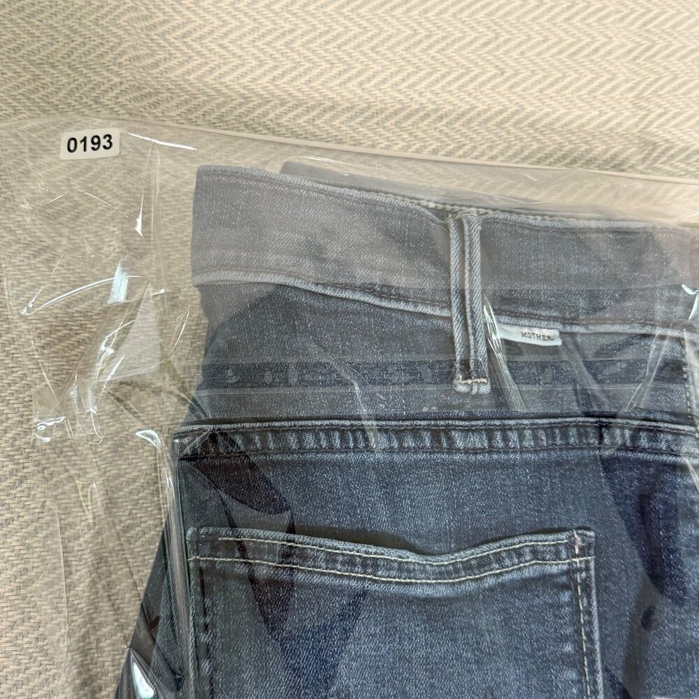 MOTHER Women's Straight Leg Jeans - Dark Blue - Picture 12 of 16